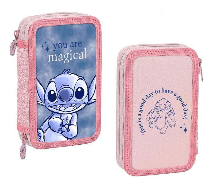 Disney Lilo un Stitch maģiski pildītais zīmuļu maciņš ar 2 līmeņiem
