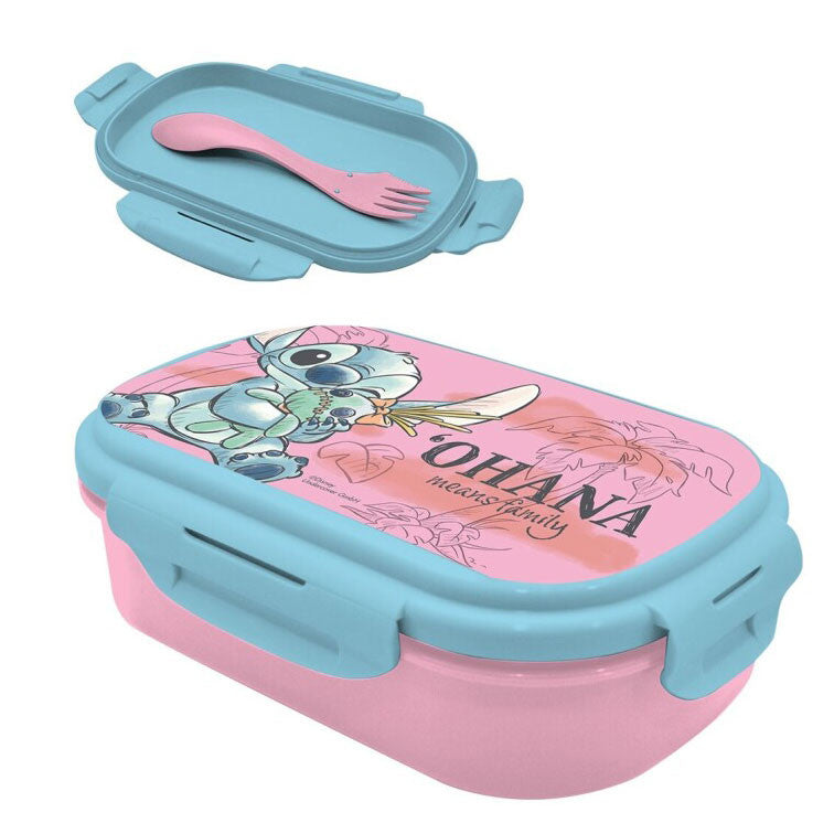 Disney Lilo un Stitch Nerātnā sviestmaižu kaste + galda piederumu komplekts