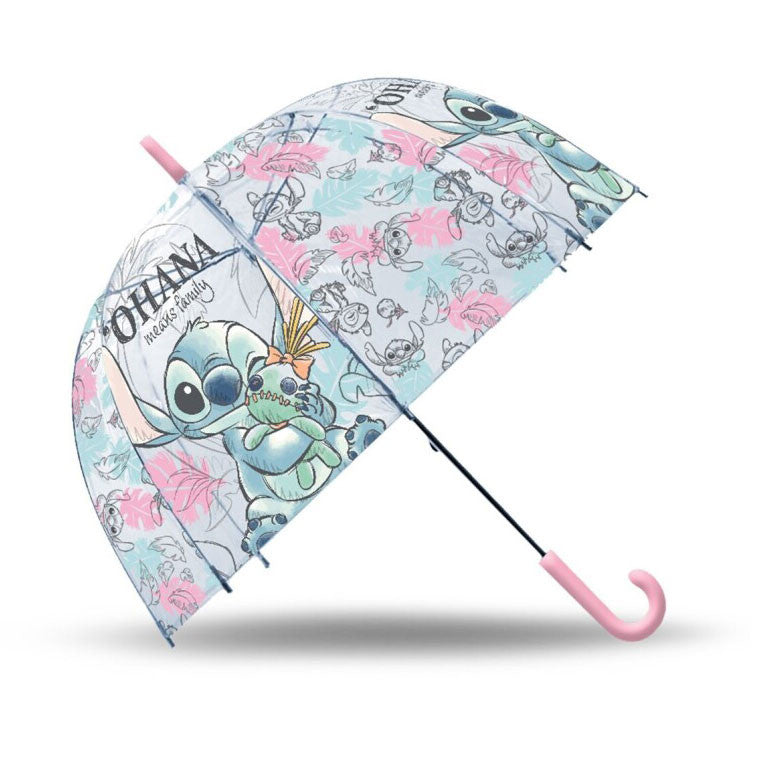 Disney Lilo un Stitch caurspīdīgs, manuāls lietussargs bērniem √ò70 cm