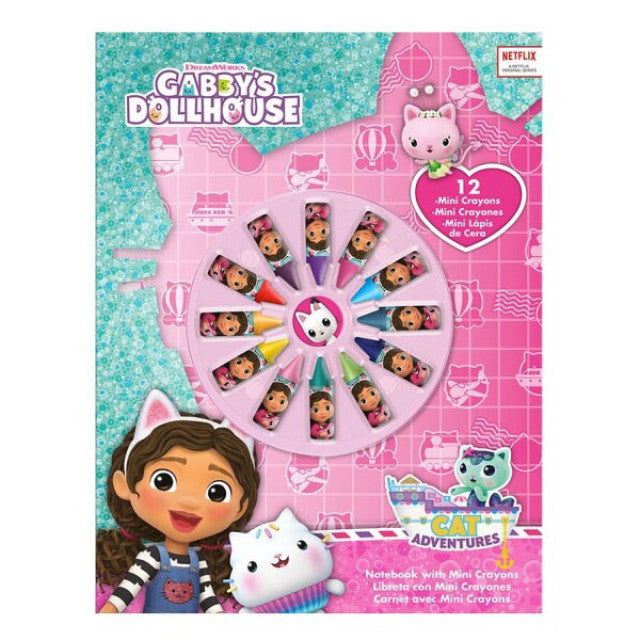 Gabby's Dollhouse Smoothie Land piezīmju grāmatiņa + mini krītiņu komplekts