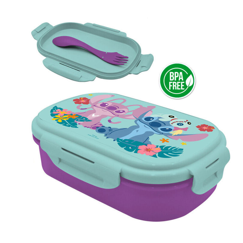 Disney Lilo un Stitch salas sviestmaižu kaste + galda piederumu komplekts