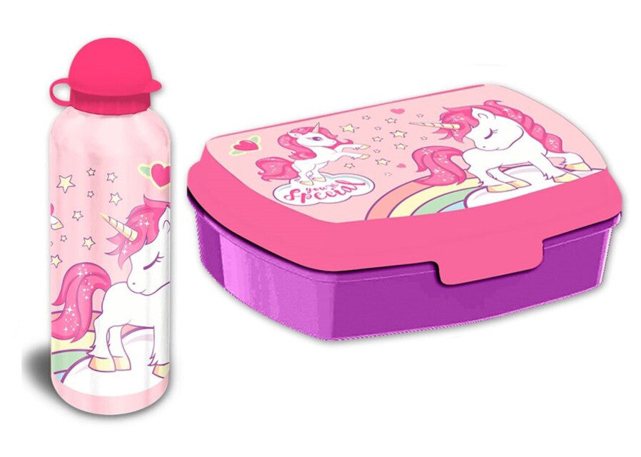 Unicorn Special sviestmaižu kaste + alumīnija pudeļu komplekts