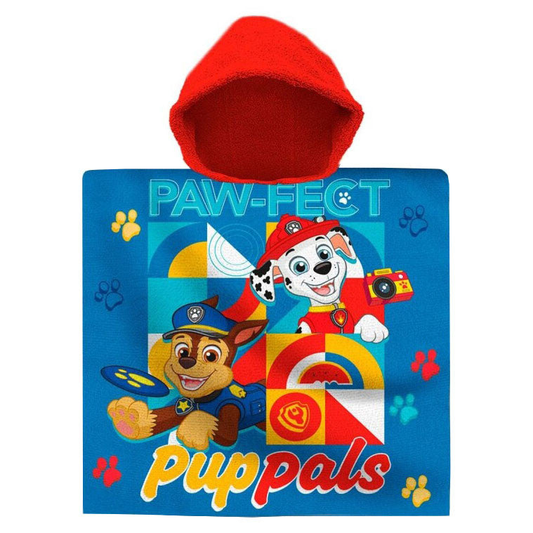 Ķepu patruļa, Paw Patrol, pludmales dvielis, pončo, 60x120 cm