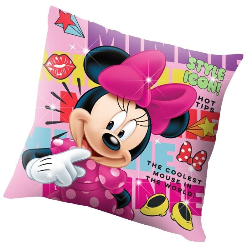 Disney Minnie LED gaismas spilvens, dekoratīvs spilvens 40x40 cm