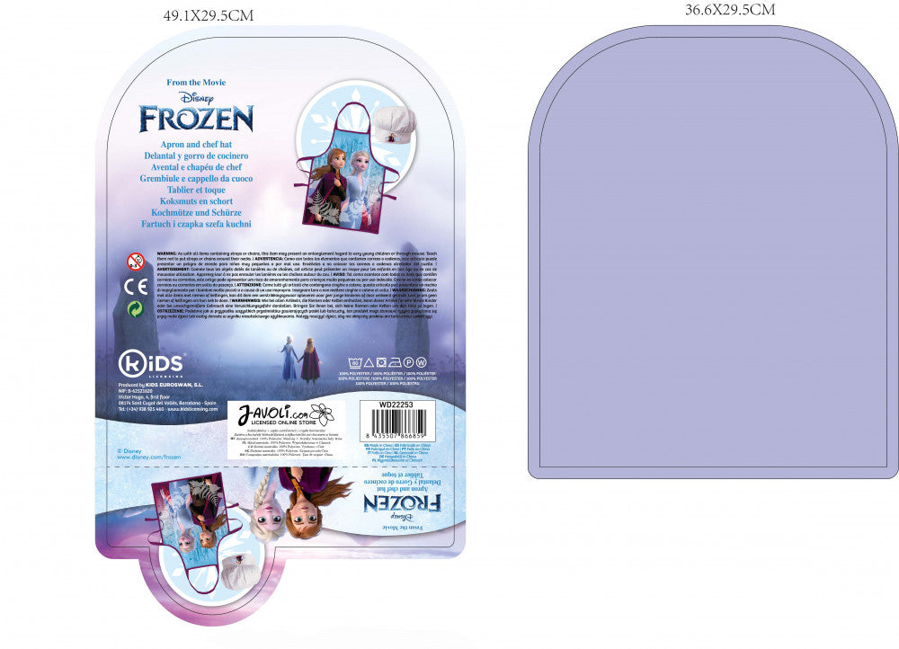 Disney Frozen Whispers bērnu priekšautu komplekts ar divām daļām