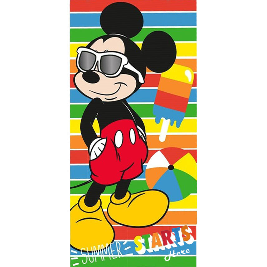 Disney Mickey vasaras vannas dvielis, pludmales dvielis 70x140cm