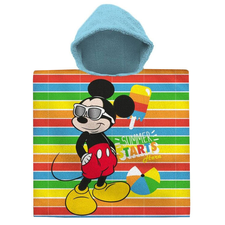 Disney Mikija vasaras pludmales dvielis pončo 60x120 cm