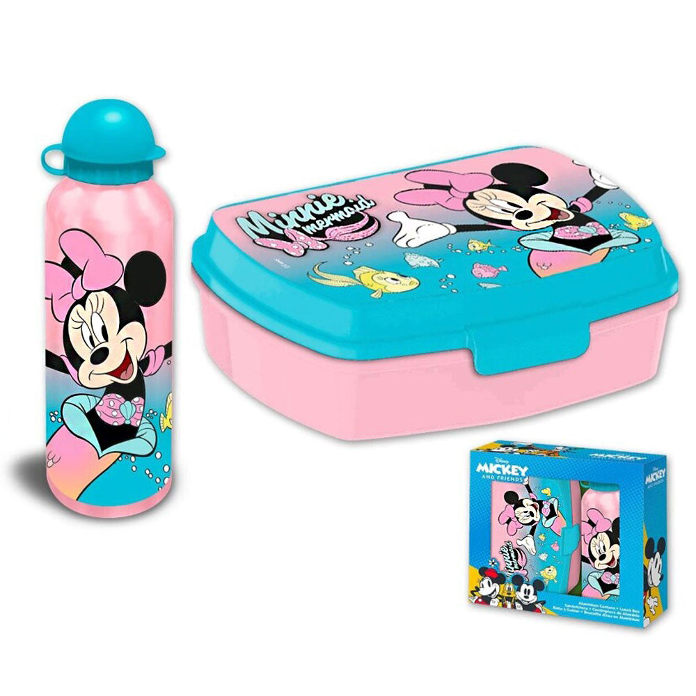 Disney Minnie nāriņas sviestmaižu kaste + alumīnija pudele komplektā