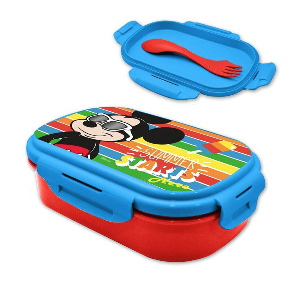 Disney Mickey Starts sviestmaižu kaste + galda piederumu komplekts