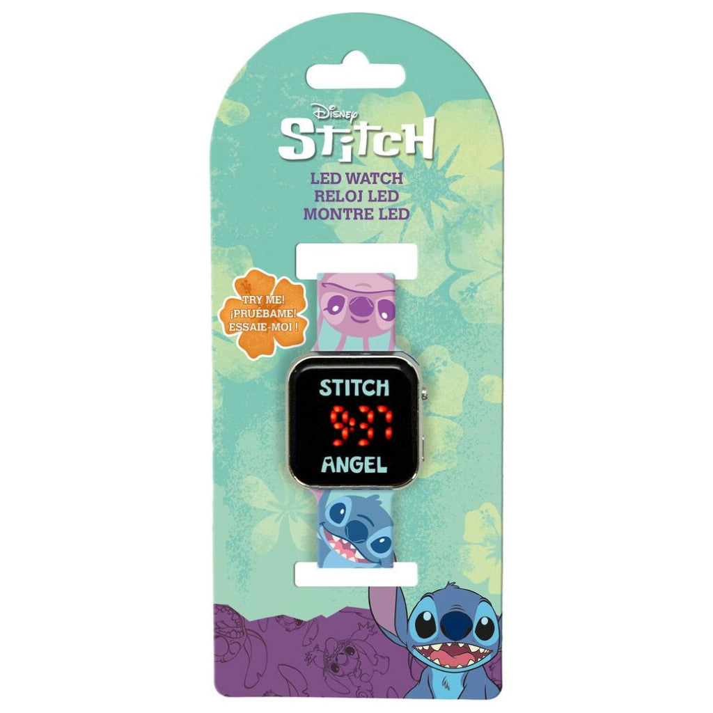 Disney Lilo un Stitch digitālais LED pulkstenis