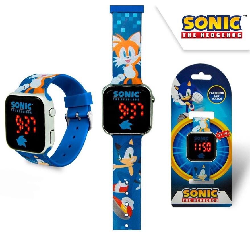 Sonic the Hedgehog Prime Sonic, the Hedgehog digitālais LED pulkstenis