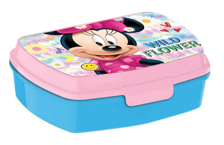 Disney Minnie Wild Flower smieklīgā plastmasas pusdienu kastīte