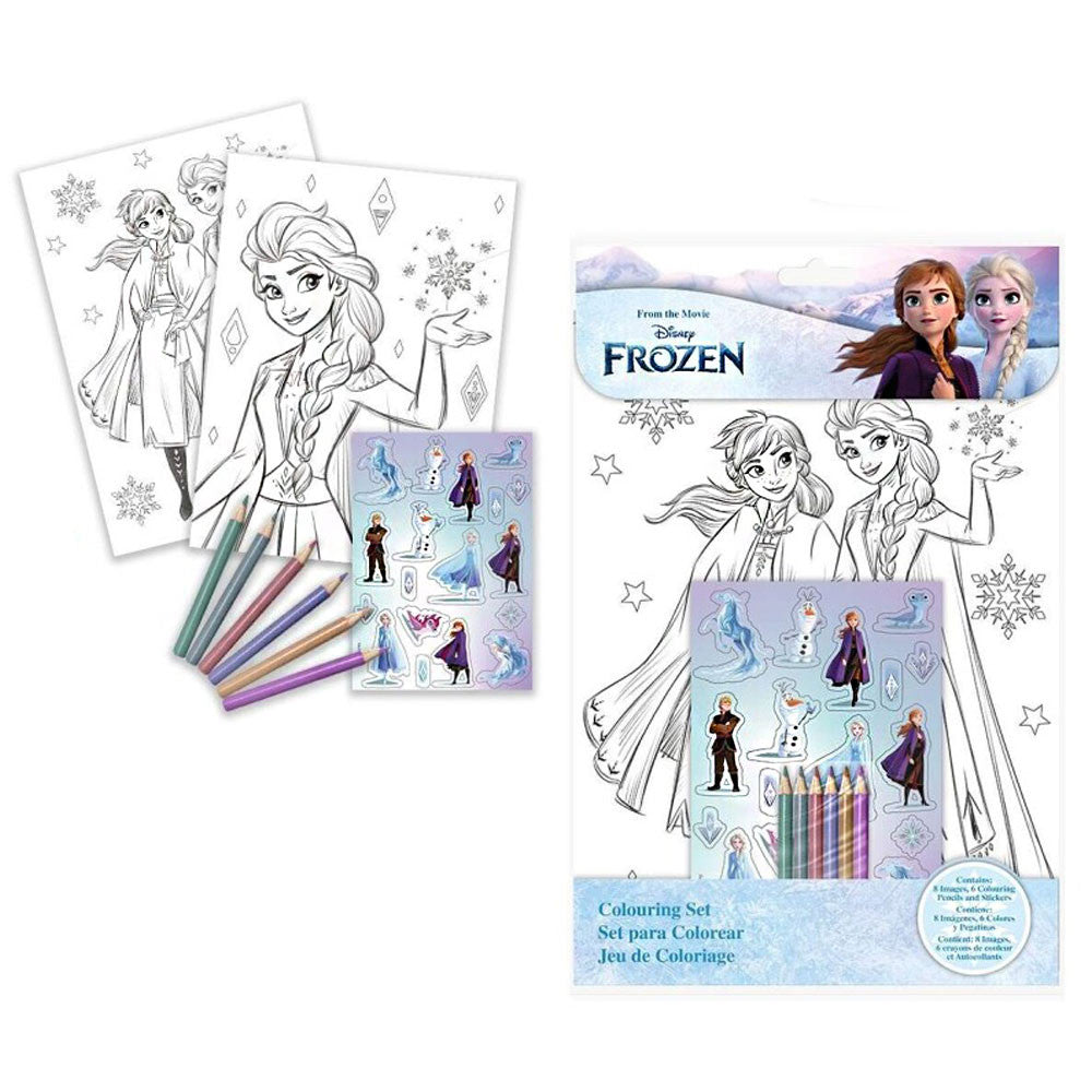 Disney Frozen Believe krāsojamā grāmata + uzlīmju komplekts