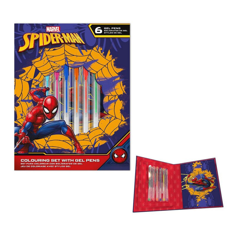 Zirnekļcilvēka Web-Slinger piezīmju grāmatiņa + gēla pildspalvas komplekts