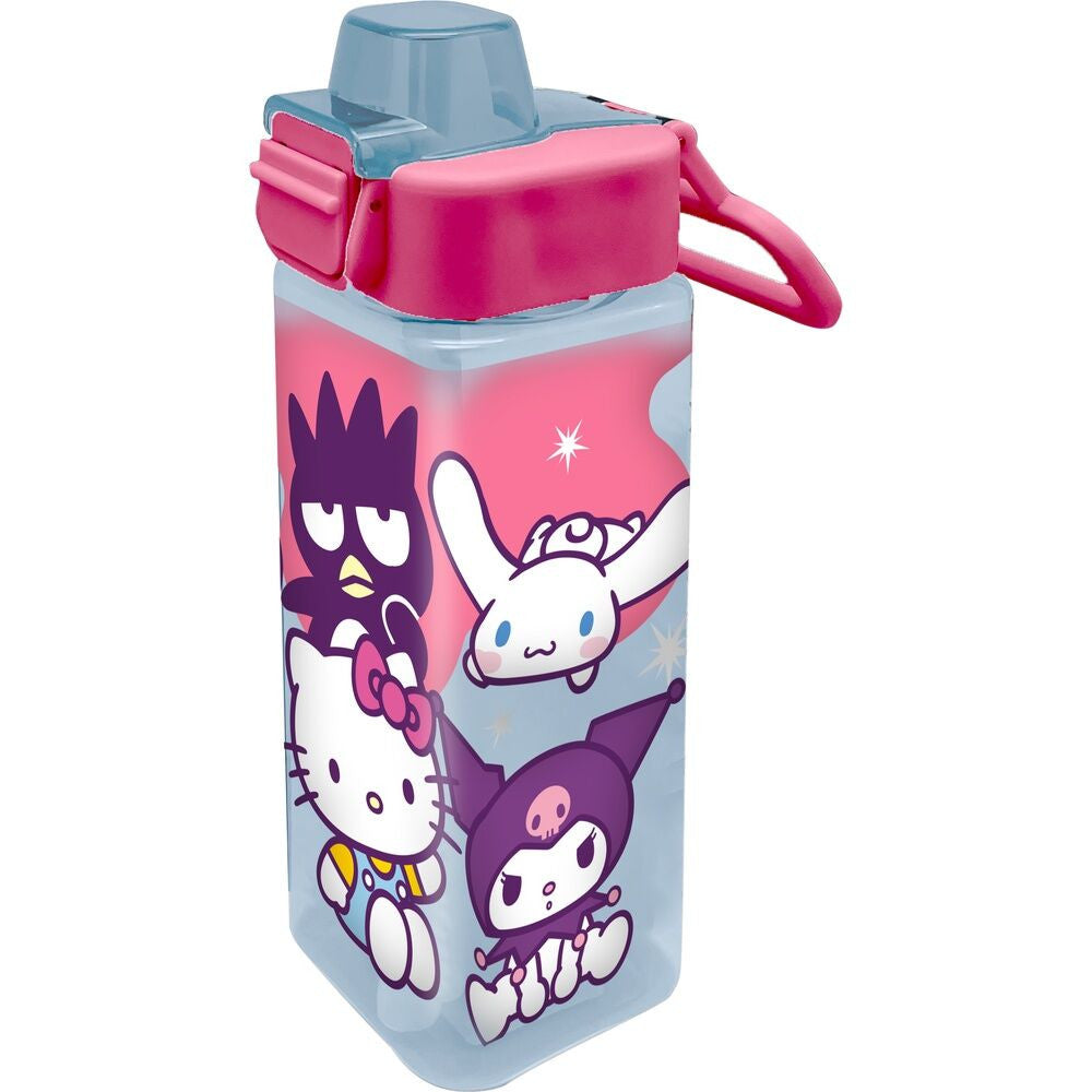 Hello Kitty Friends kvadrātveida plastmasas pudele 500 ml