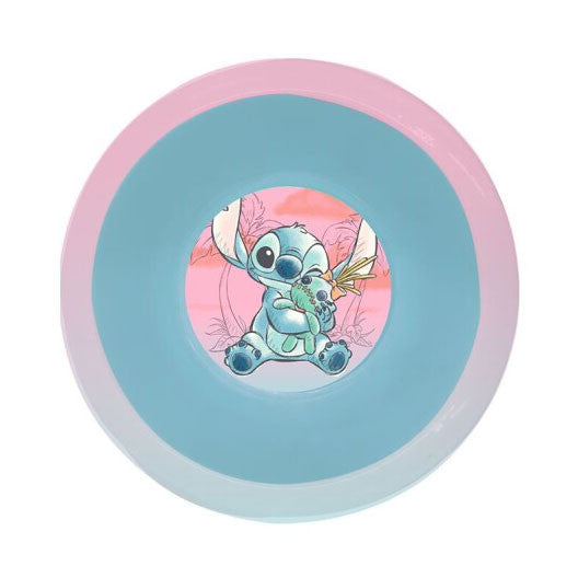 Disney Lilo un Stitch Nerātnais plastmasas dziļais šķīvis