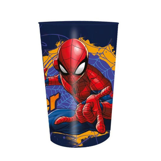 Zirnekļcilvēka tīmekļa-šķēres plastmasas krūze 250 ml