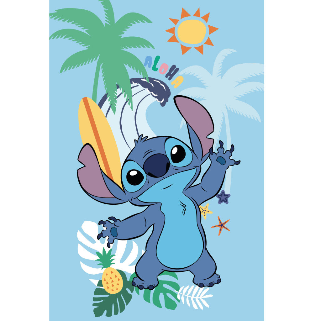 Disney Lilo un Stitch vasaras flīsa sega 100x150cm