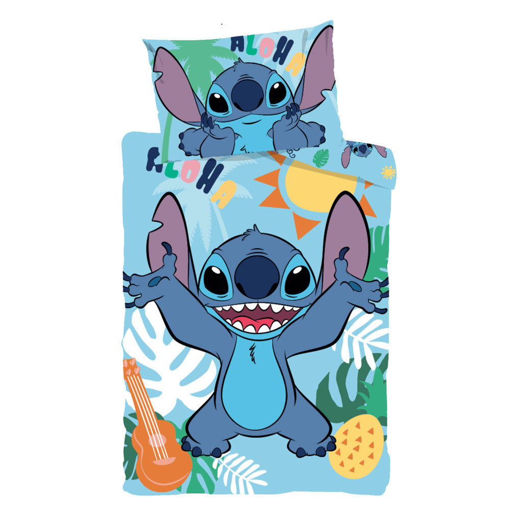 Disney Lilo un Stitch Tropical Paradise bērnu gultasveļas komplekts 100–135 cm, 40–60 cm