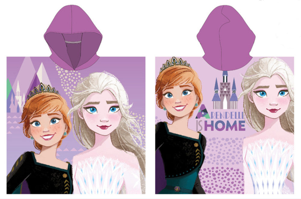 Disney Frozen Arendelle pludmales dvieļu pončo 55x110 cm (ātri žūstošs)