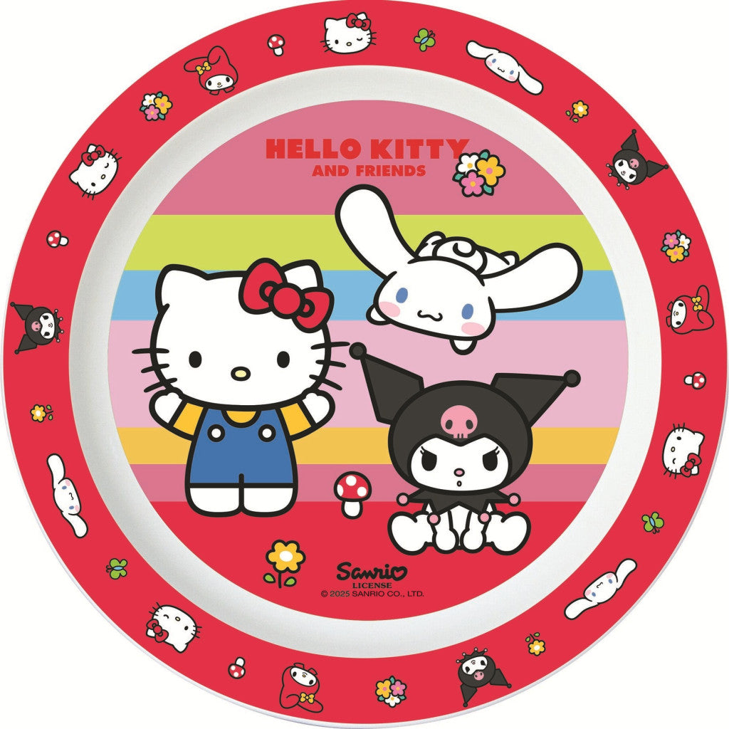 Hello Kitty un draugu mikro ēdamšķīvis 22 cm