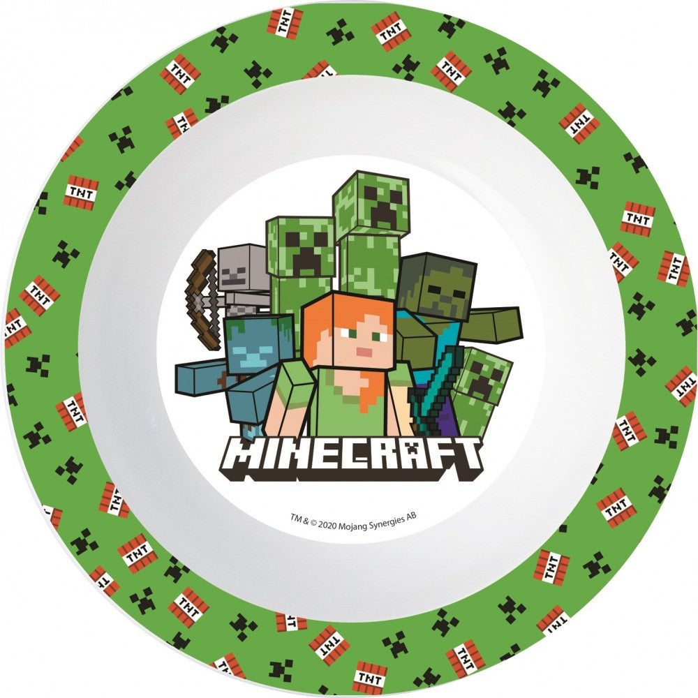 Minecraft Pixelcraft mikro dziļais šķīvis 16 cm