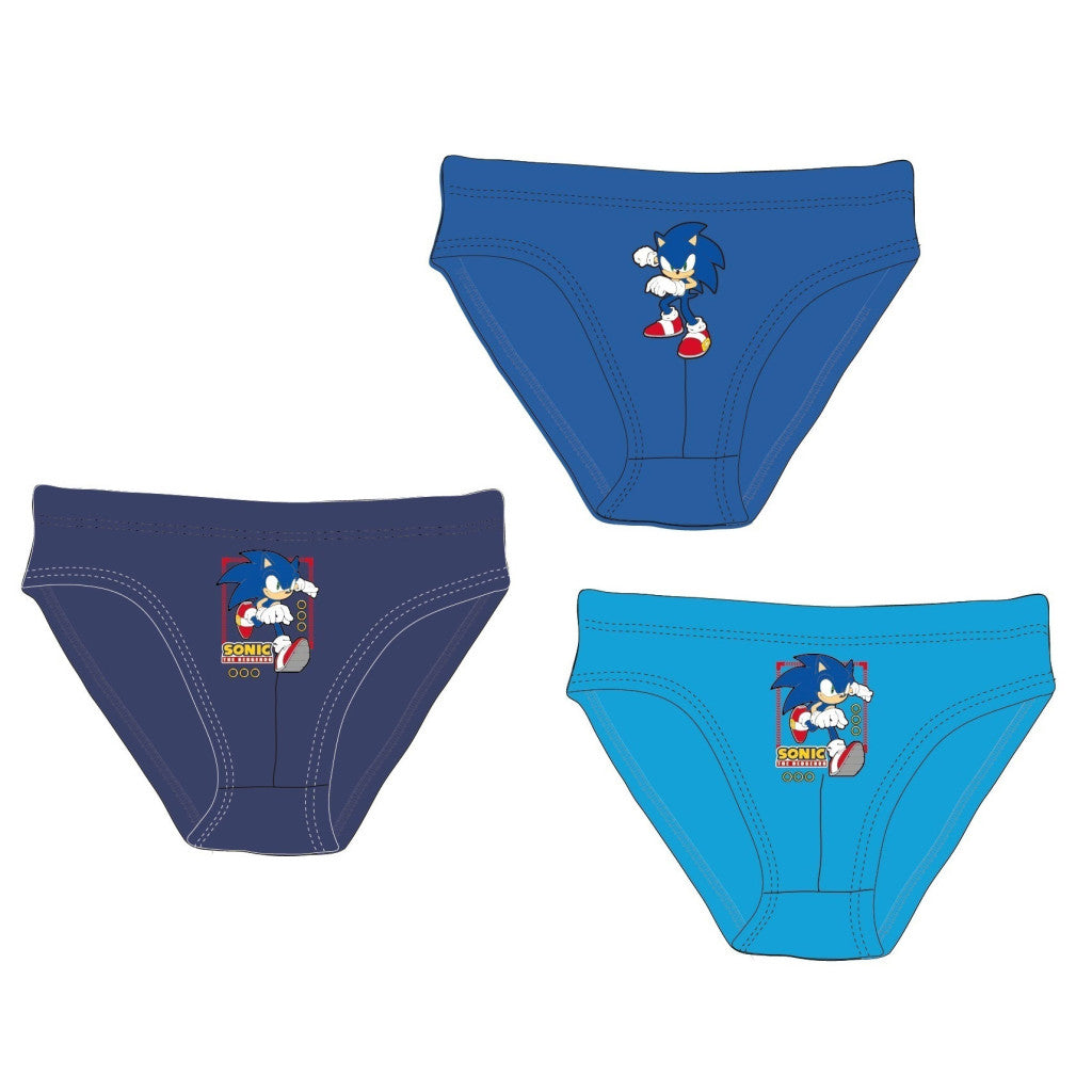Sonic the Hedgehog bērnu apakšveļa, 3 biksīšu iepakojums