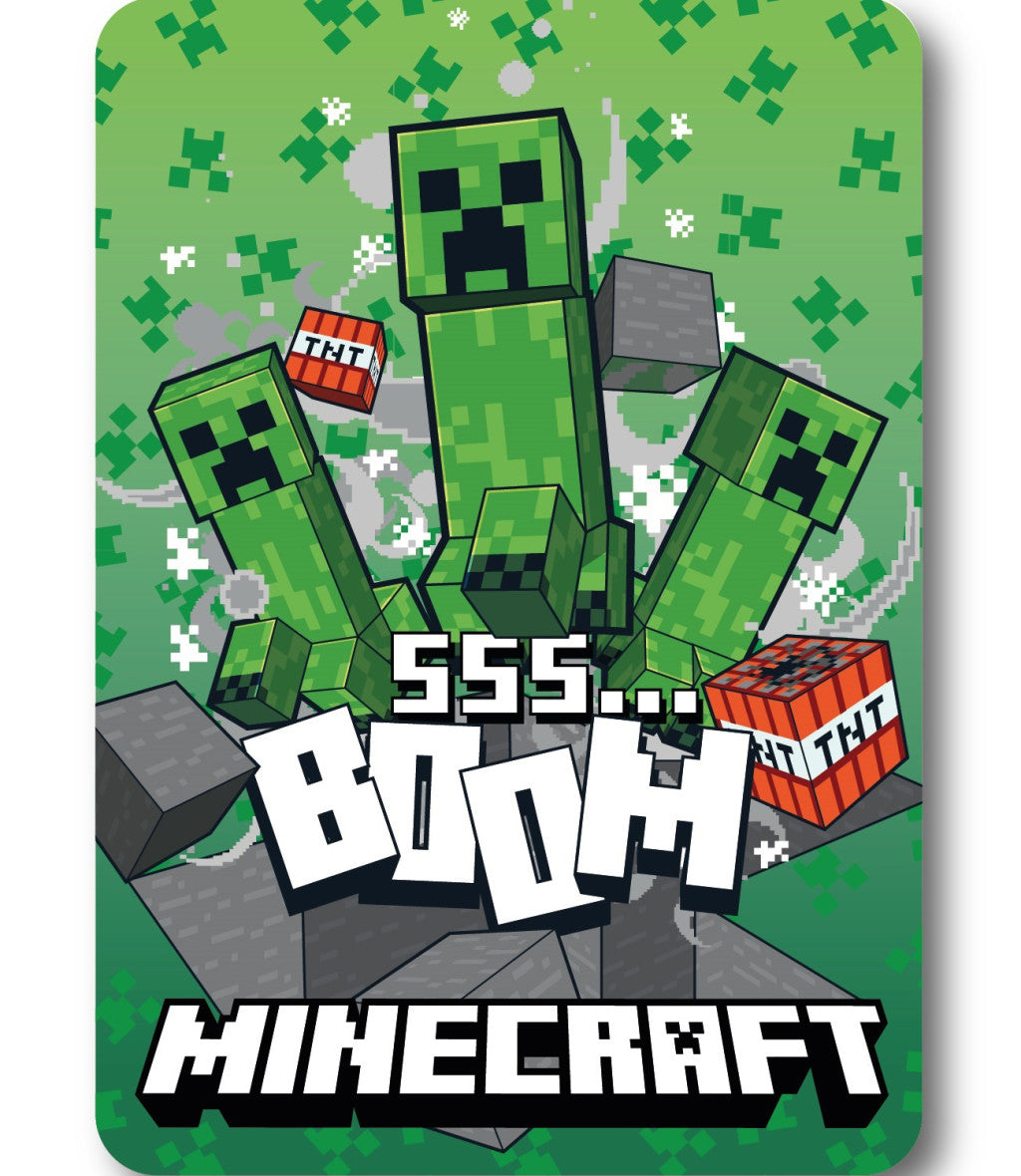 Minecraft SSS Boom flīsa sega 100x140cm