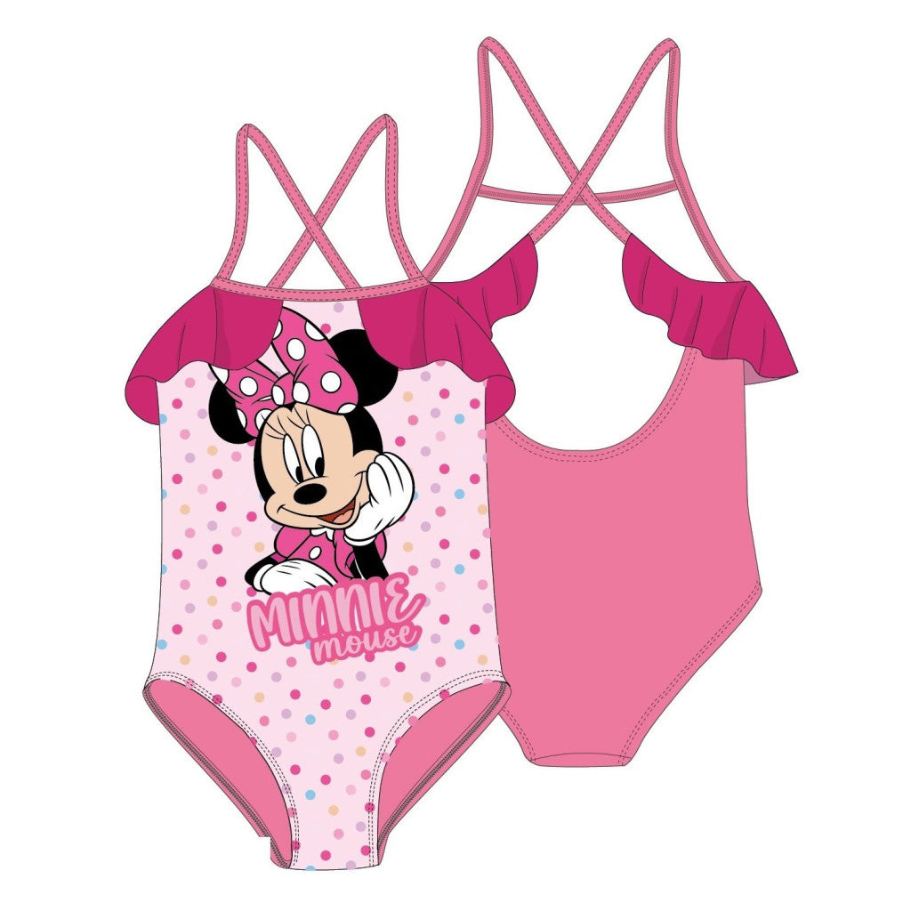 Disney Minnie Dotty bērnu peldkostīms, peldēšanai 3-8 gadi