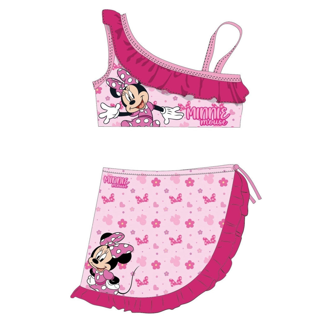Disney Minnie Jauka bērnu bikini un sarongs komplektā 4-10 gadi