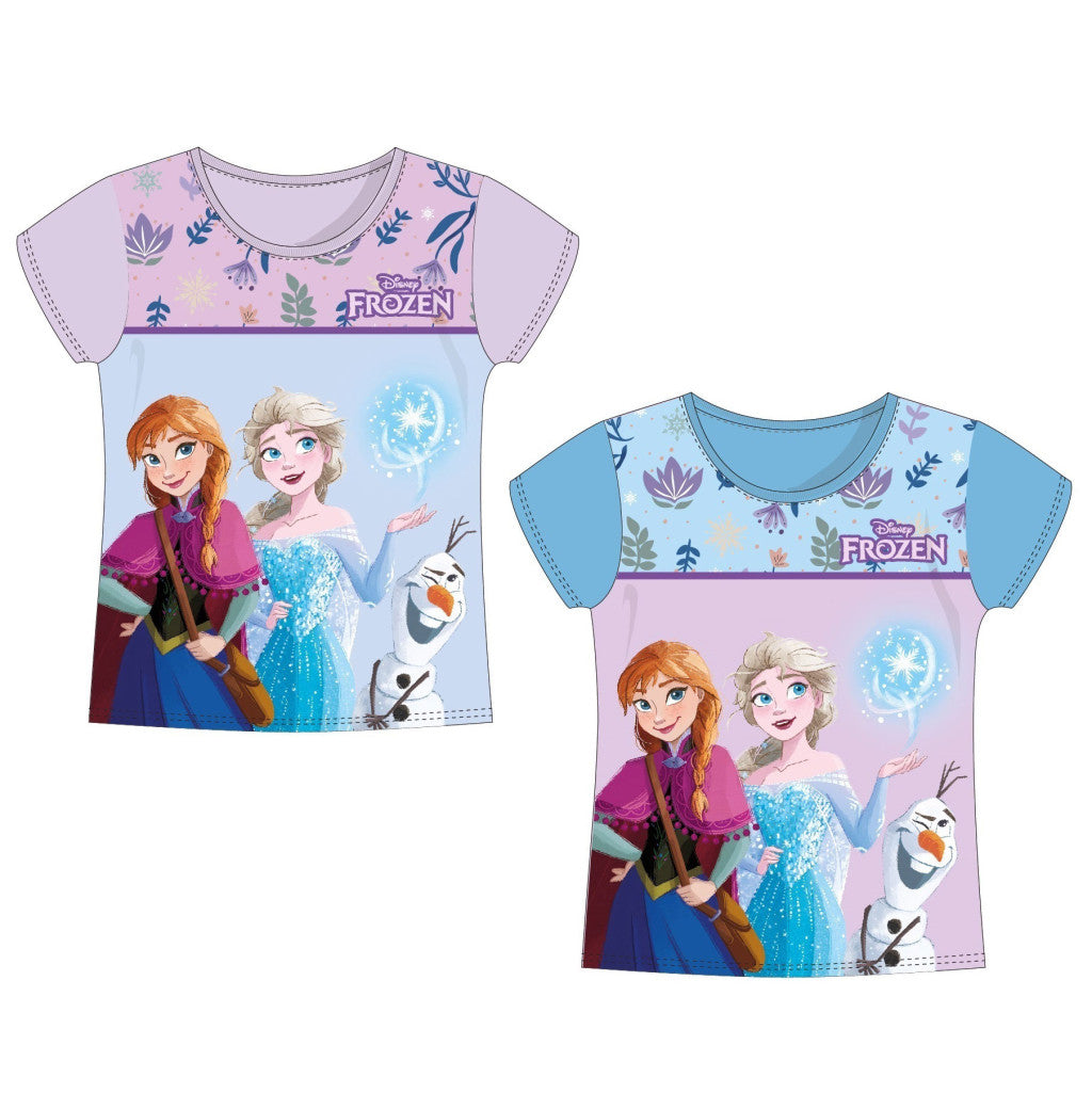 Disney Frozen Sisters bērnu īsais T-krekls, topiņš 3-8 gadi