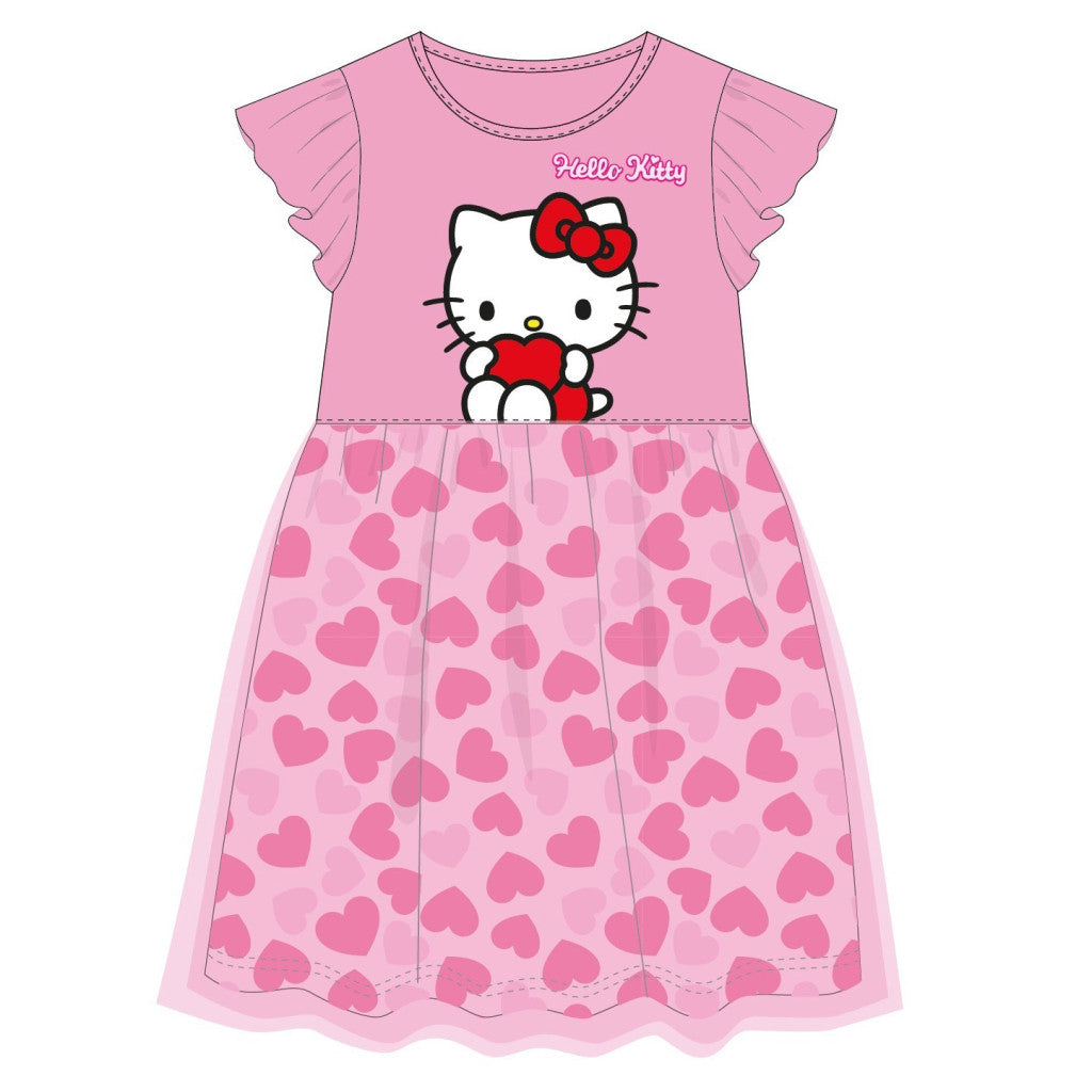 Hello Kitty Heart bērnu vasaras kleita 2-6 gadi