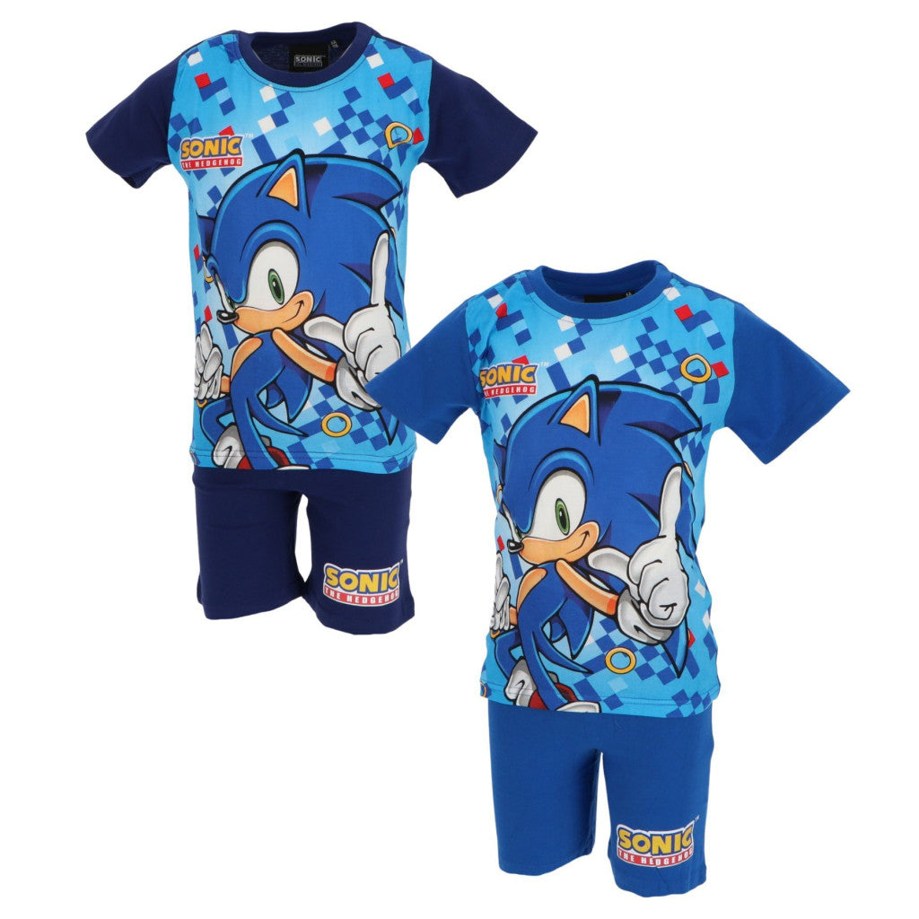 Sonic the Hedgehog bērnu īsā pidžama 3-8 gadi