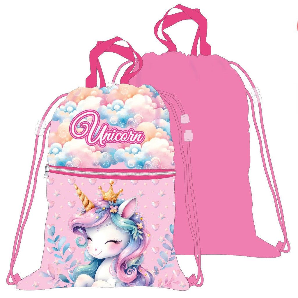 Unicorn Clouds Deluxe sporta soma, sporta maiss 45 cm