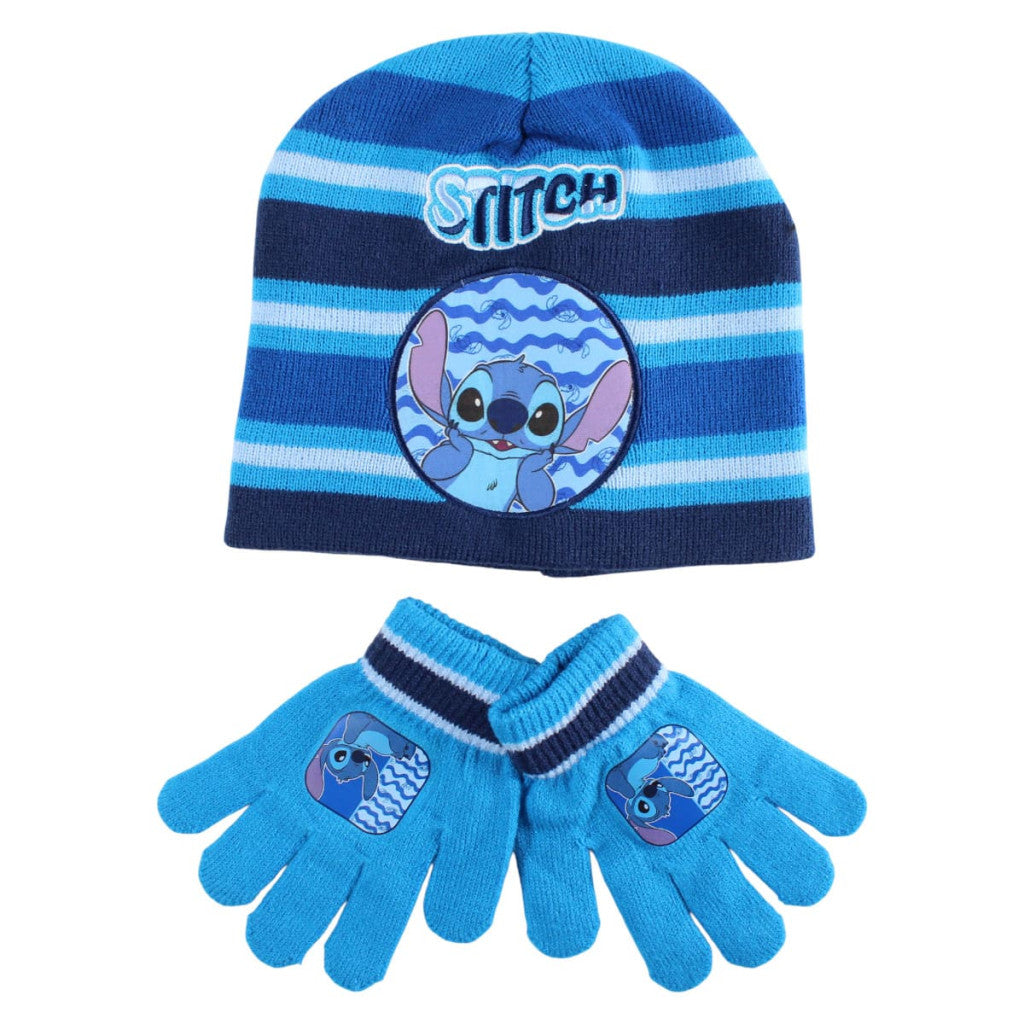 Disney Lilo un Stitch Cosmic Waves bērnu cepures + cimdu komplekts