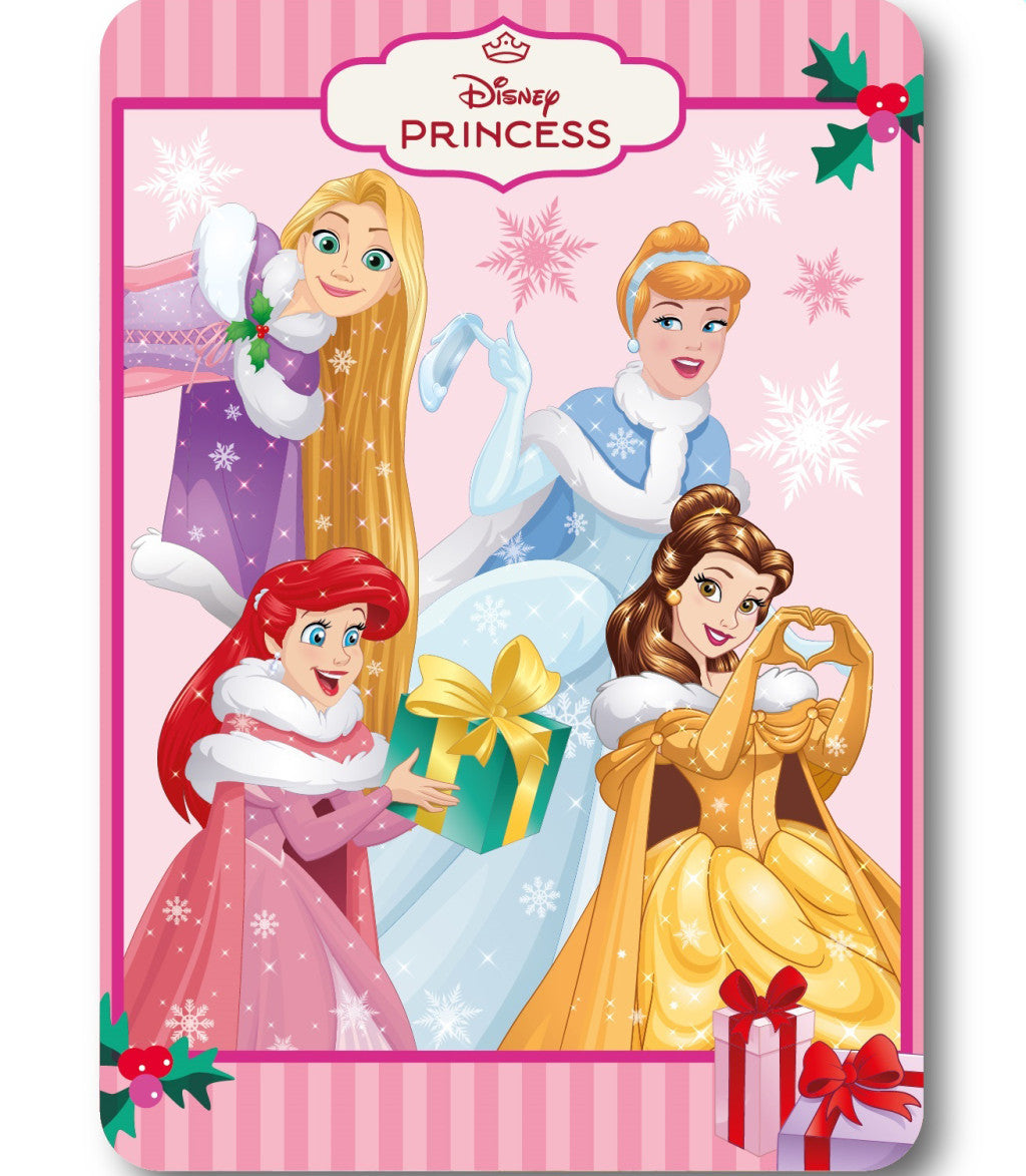 Disney Princess svētku feju Ziemassvētku flīsa sega 100x140cm
