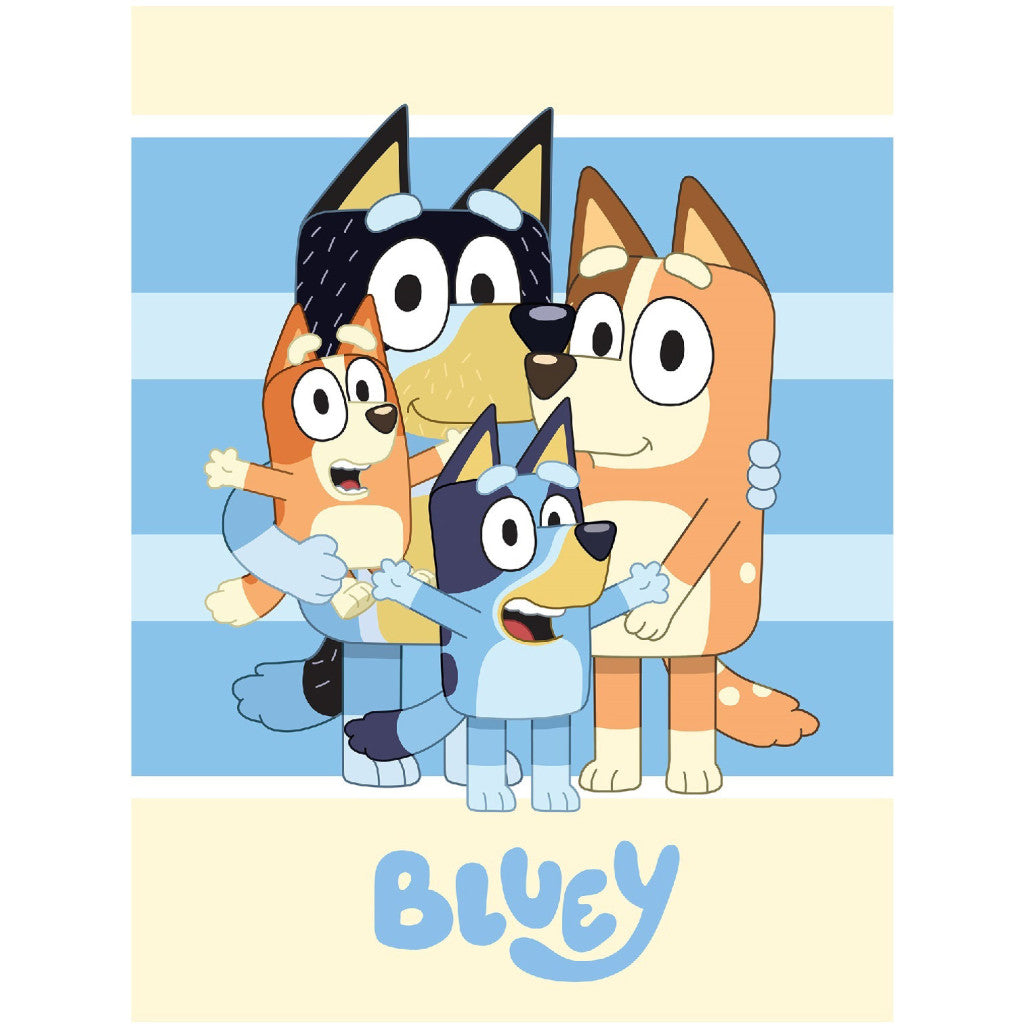 Bluey Happiness flīsa sega 100x140cm