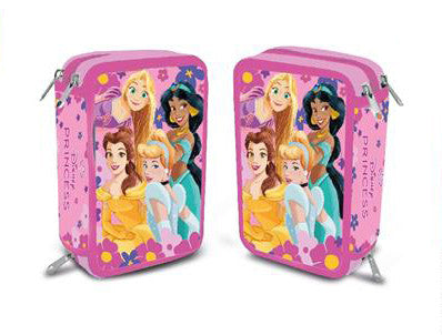 Disney Princess pasaku zīmuļu maciņš ar 3 līmeņiem