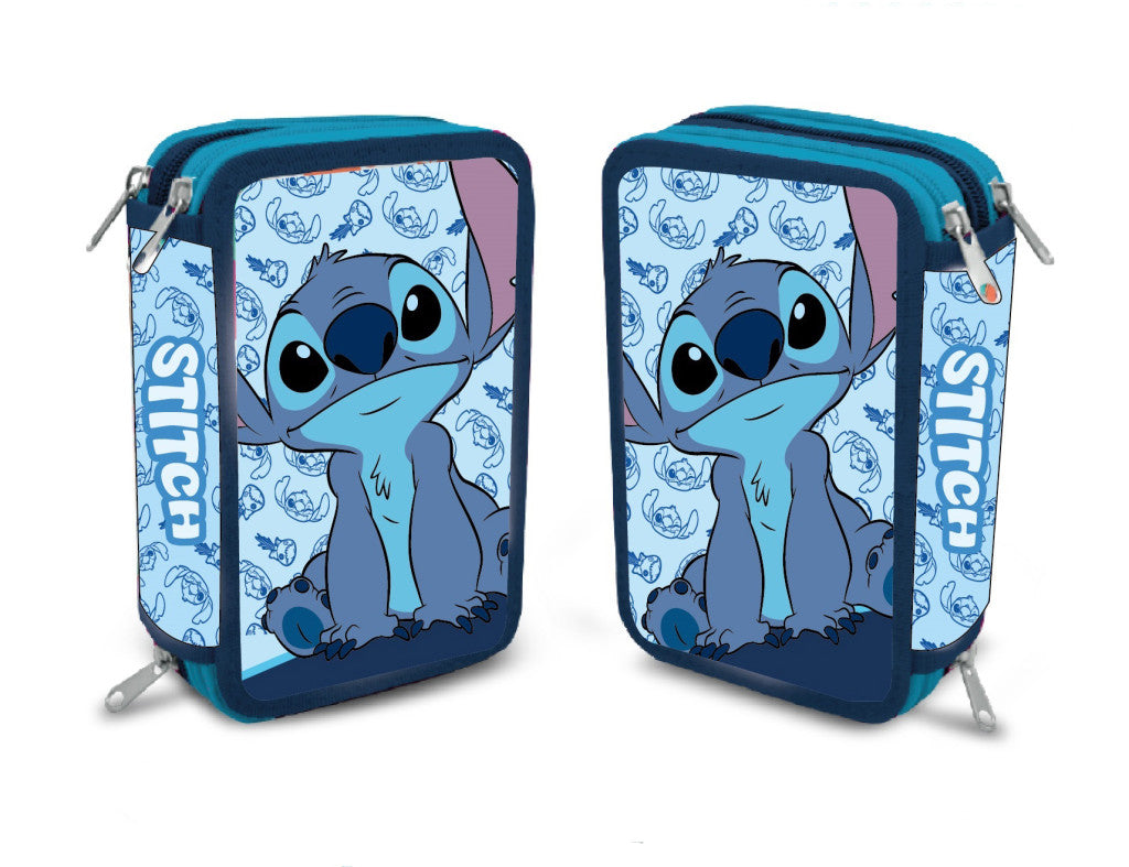 Disney Lilo un Stitch Happy zīmuļu maciņš ar 3 līmeņiem