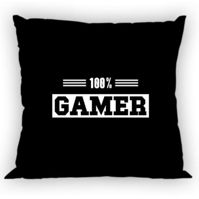 Gamer melna spilvendrāna 40x40 cm
