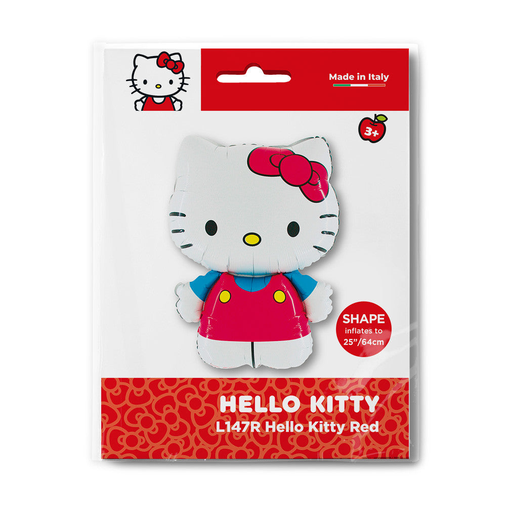 Hello Kitty sarkans folijas balons 64 cm