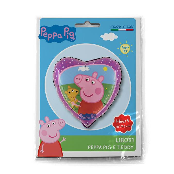 Peppa Pig Teddy Folijas balons 46 cm