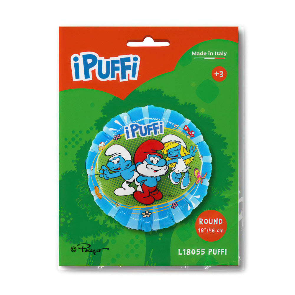 Smurfu jautrības folijas balons 46 cm