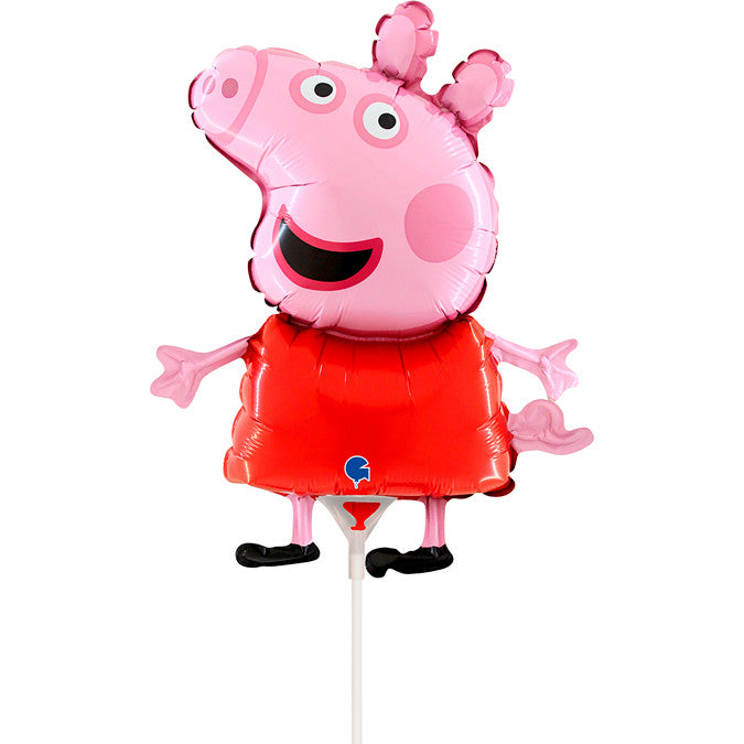 Peppa Pig sarkans mini folijas balons 35 cm (WP)