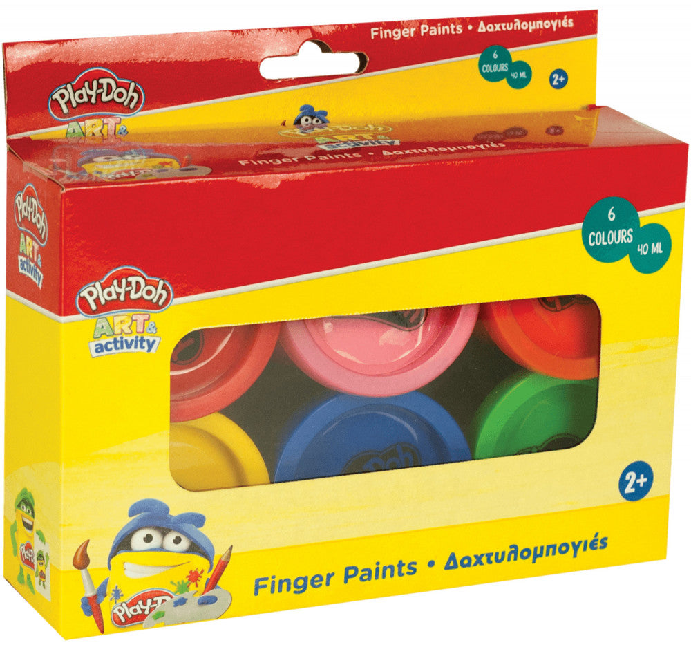Play-Doh mākslas pirkstu krāsas 6 gab.