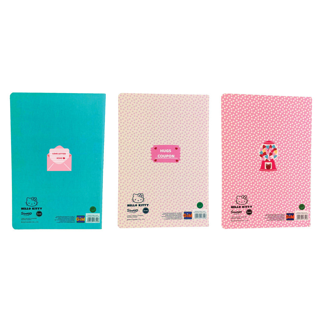 Hello Kitty Sweetheart A5 piezīmju grāmatiņu komplekts, 3 gab.