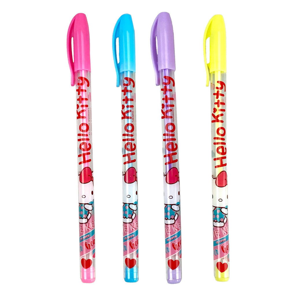 Hello Kitty Sweetheart krāsu pildspalvu komplekts, 4 gab.