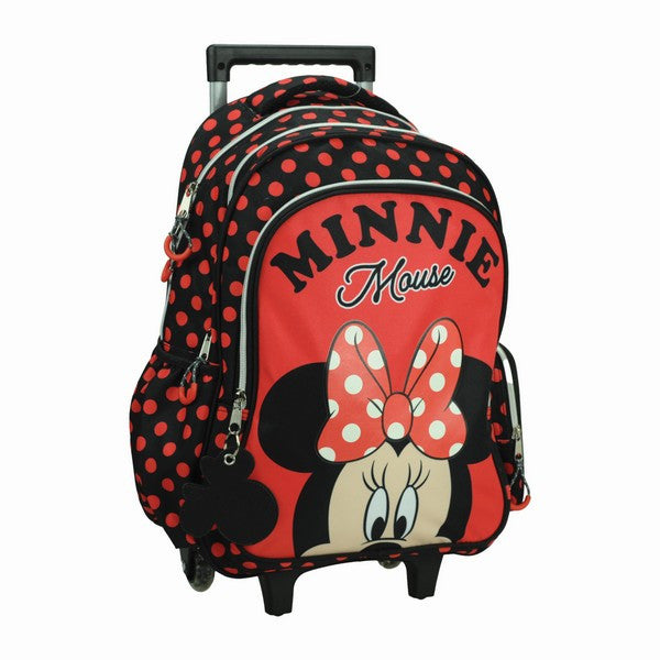 Disney Minnie sarkano punktu riteņsoma skolas soma, soma 46 cm