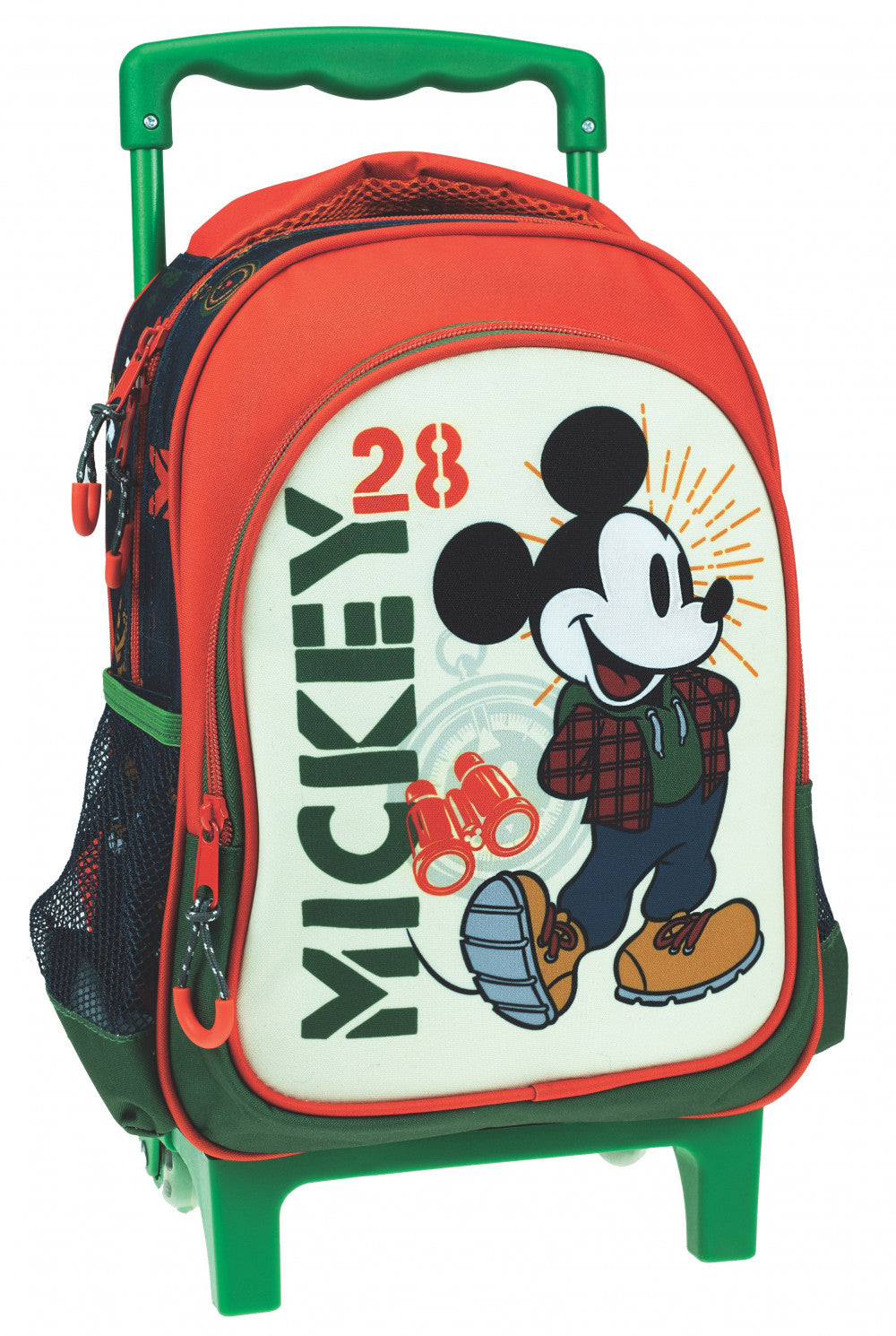 Disney Mickey Hike bērnudārza mugursoma ar ritošo daļu, soma 30 cm