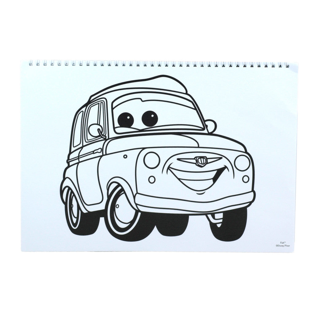 Disney Cars Vroom A/4 spirālveida skicēšanas burtnīca ar 40 lappusēm un uzlīmēm
